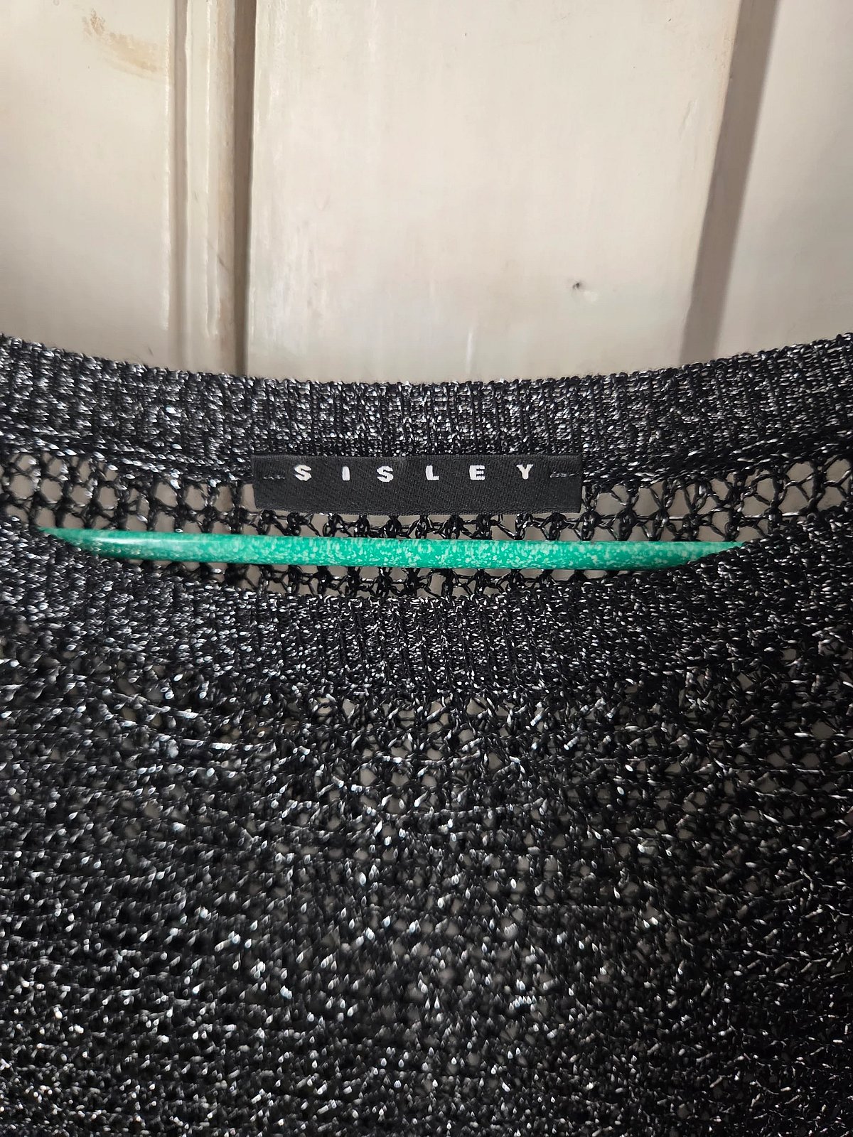 Black Metallic Open Knit Jumper, photo 3