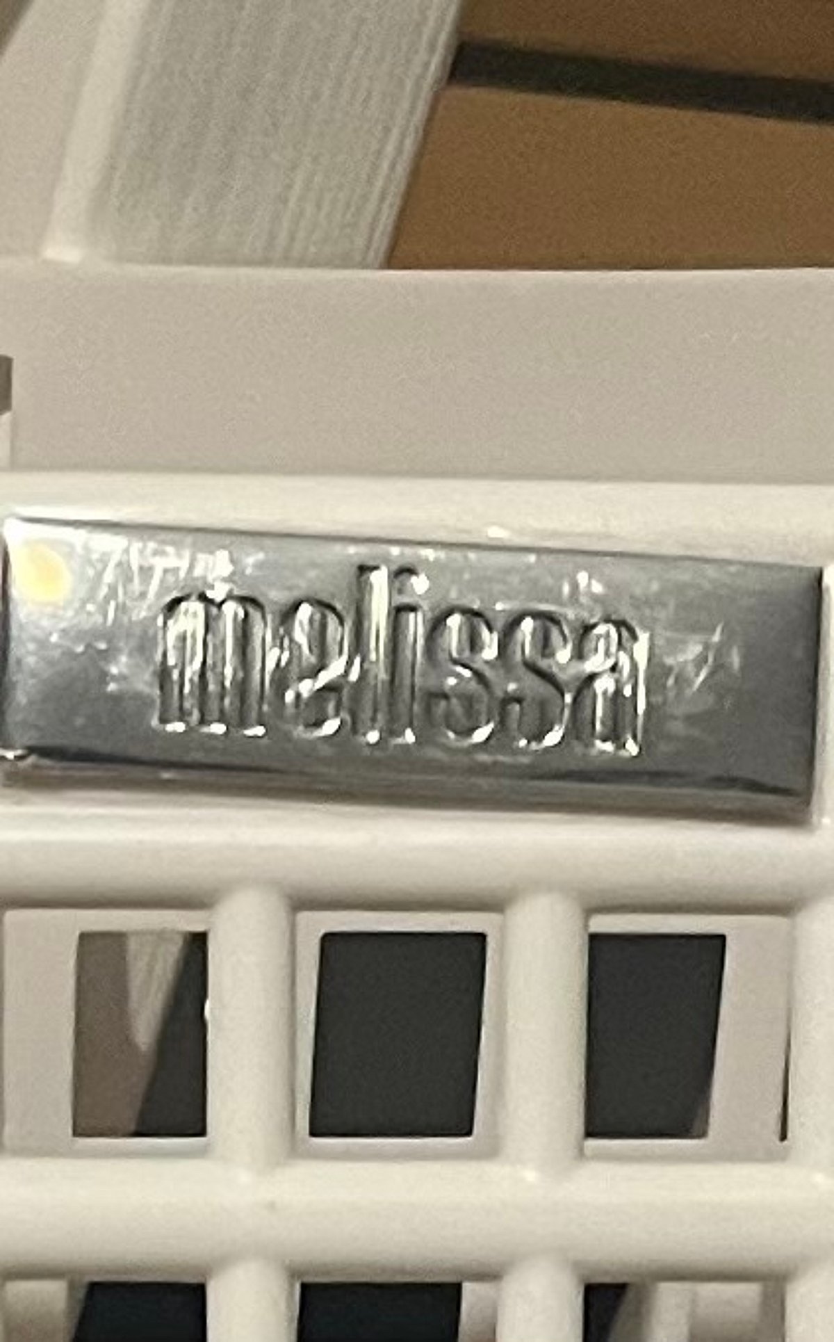 Melissa white plastic basket bag - photo 6