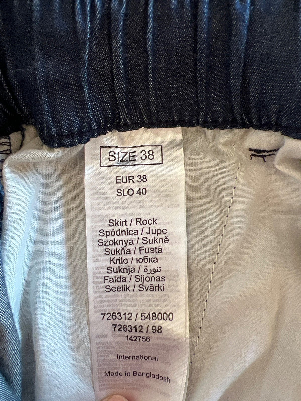 Orsay denim tie waist skirt - photo 3