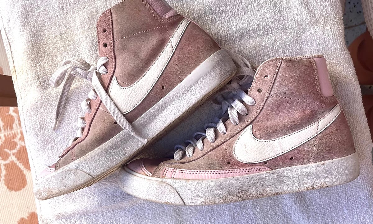 Nike Pink Suede High-Top Trainers, photo 3