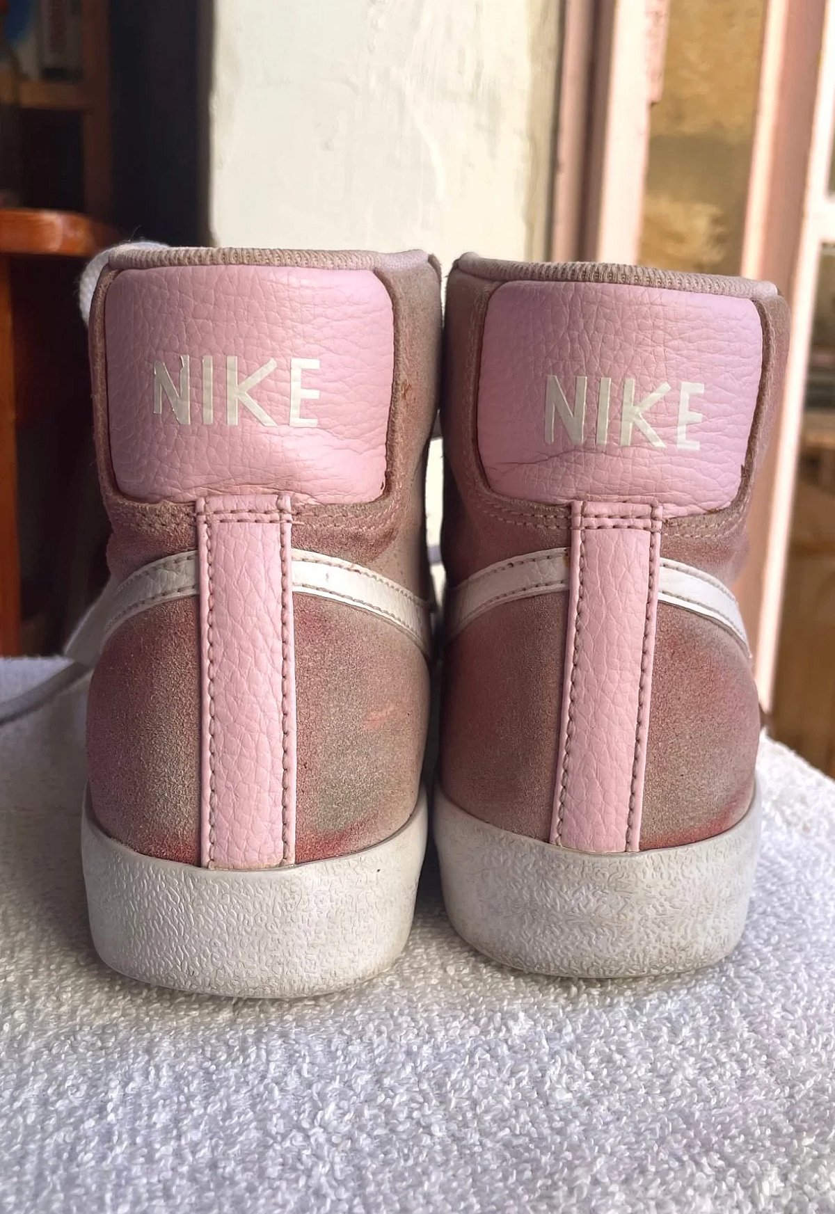 Nike Pink Suede High-Top Trainers, photo 5