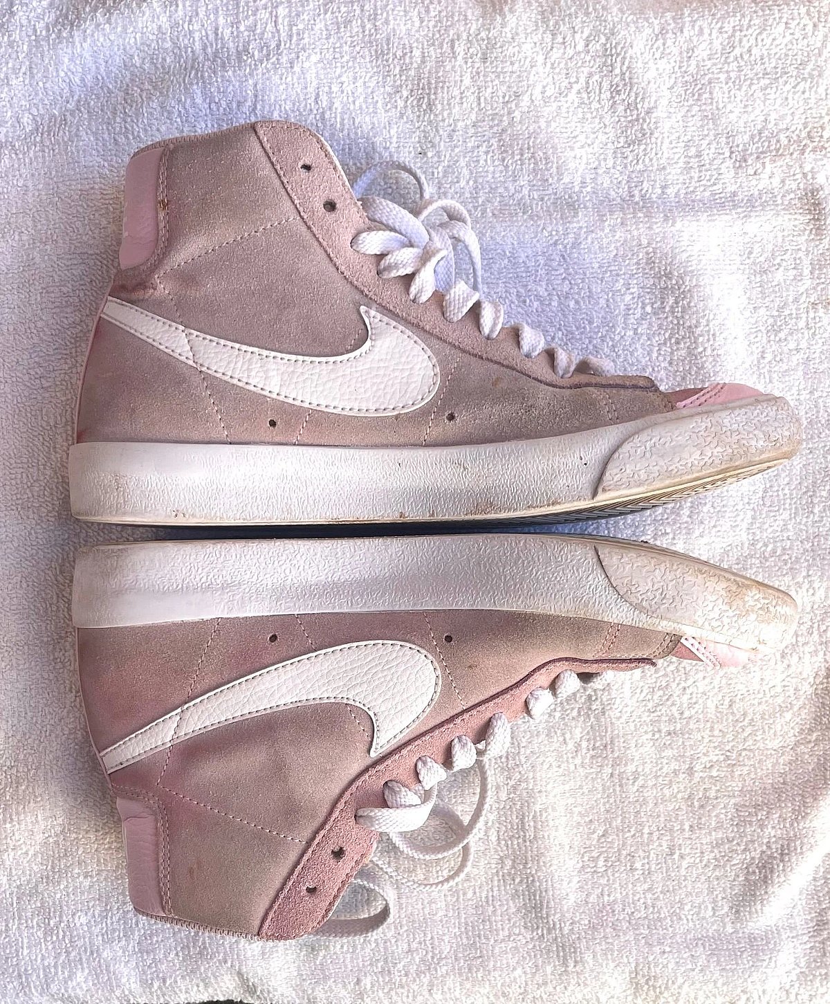 Nike Pink Suede High-Top Trainers, photo 4