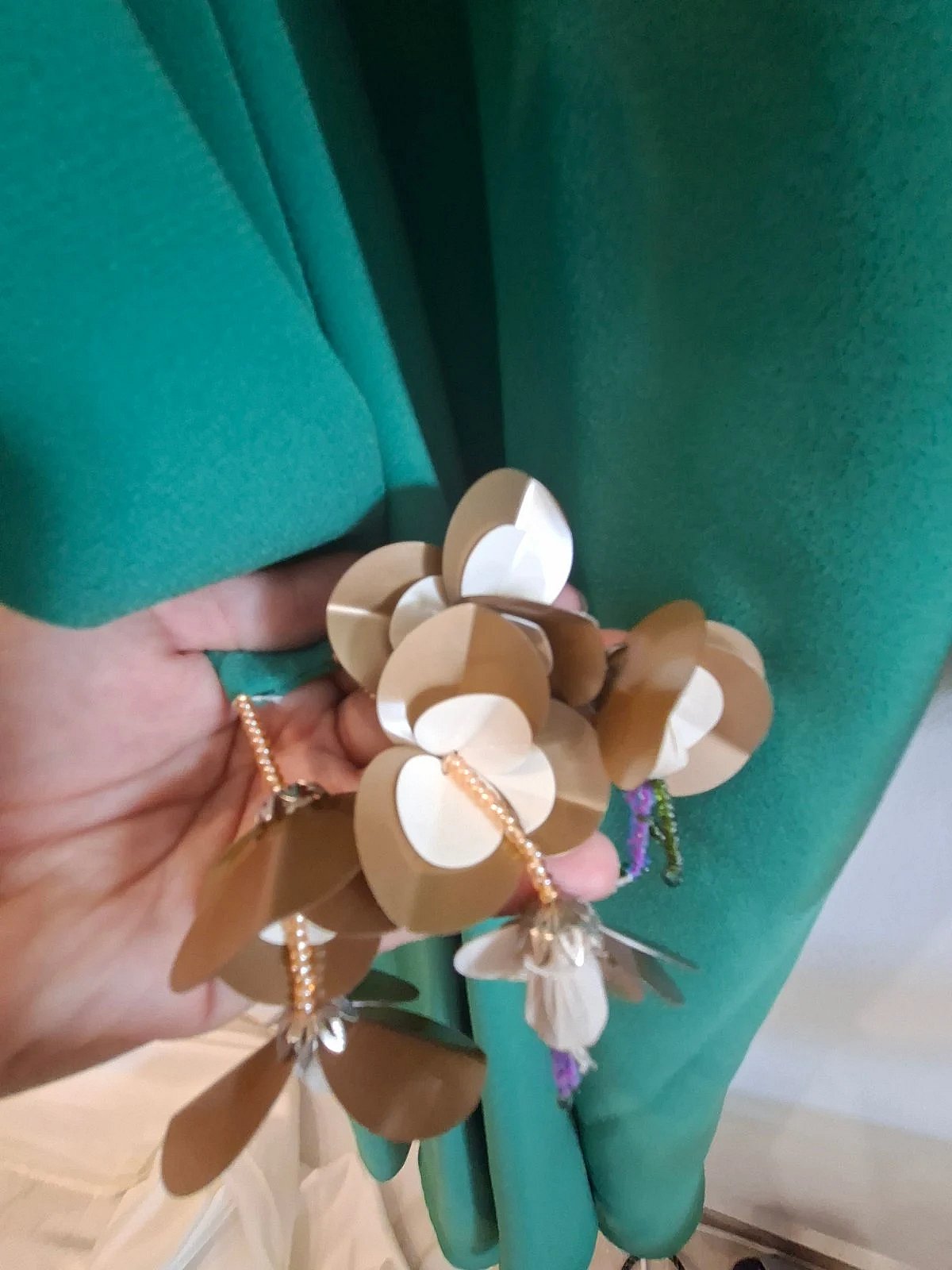 Green belted midi dress, photo 5