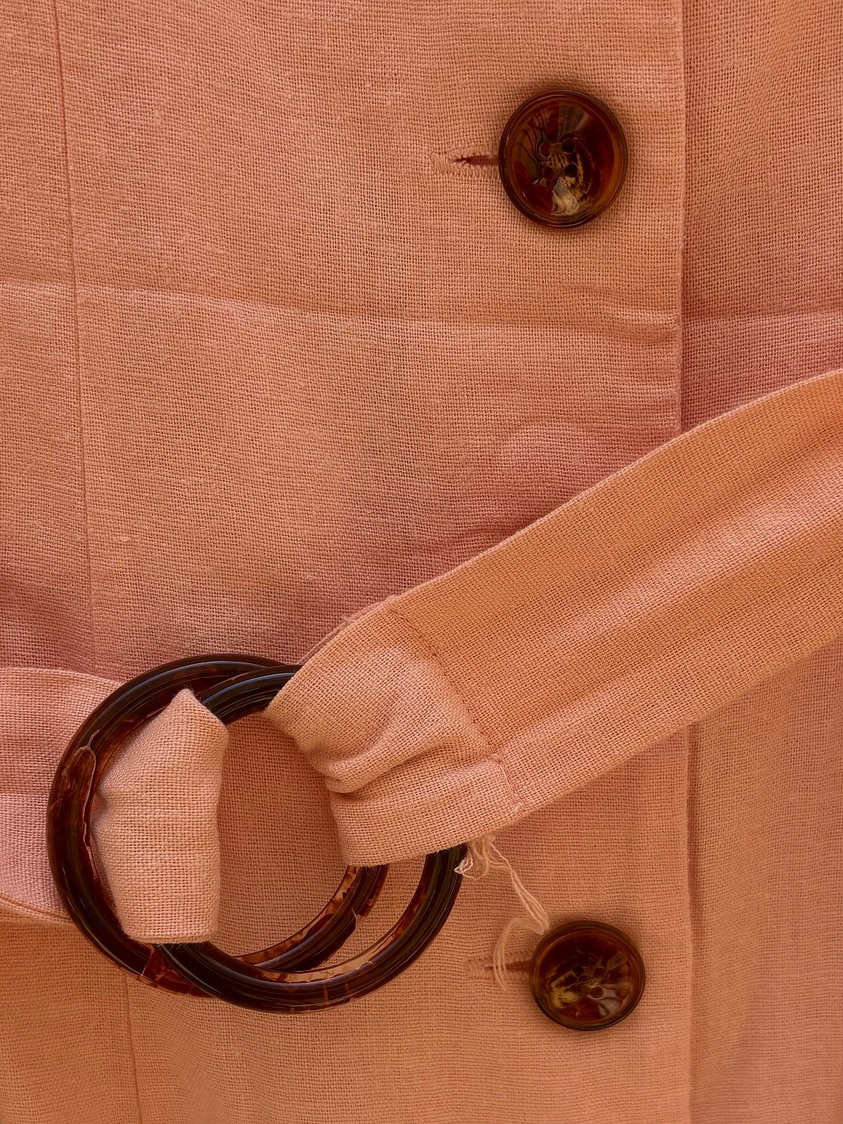 Miss Selfridge Pink Linen Button Dress, photo 2