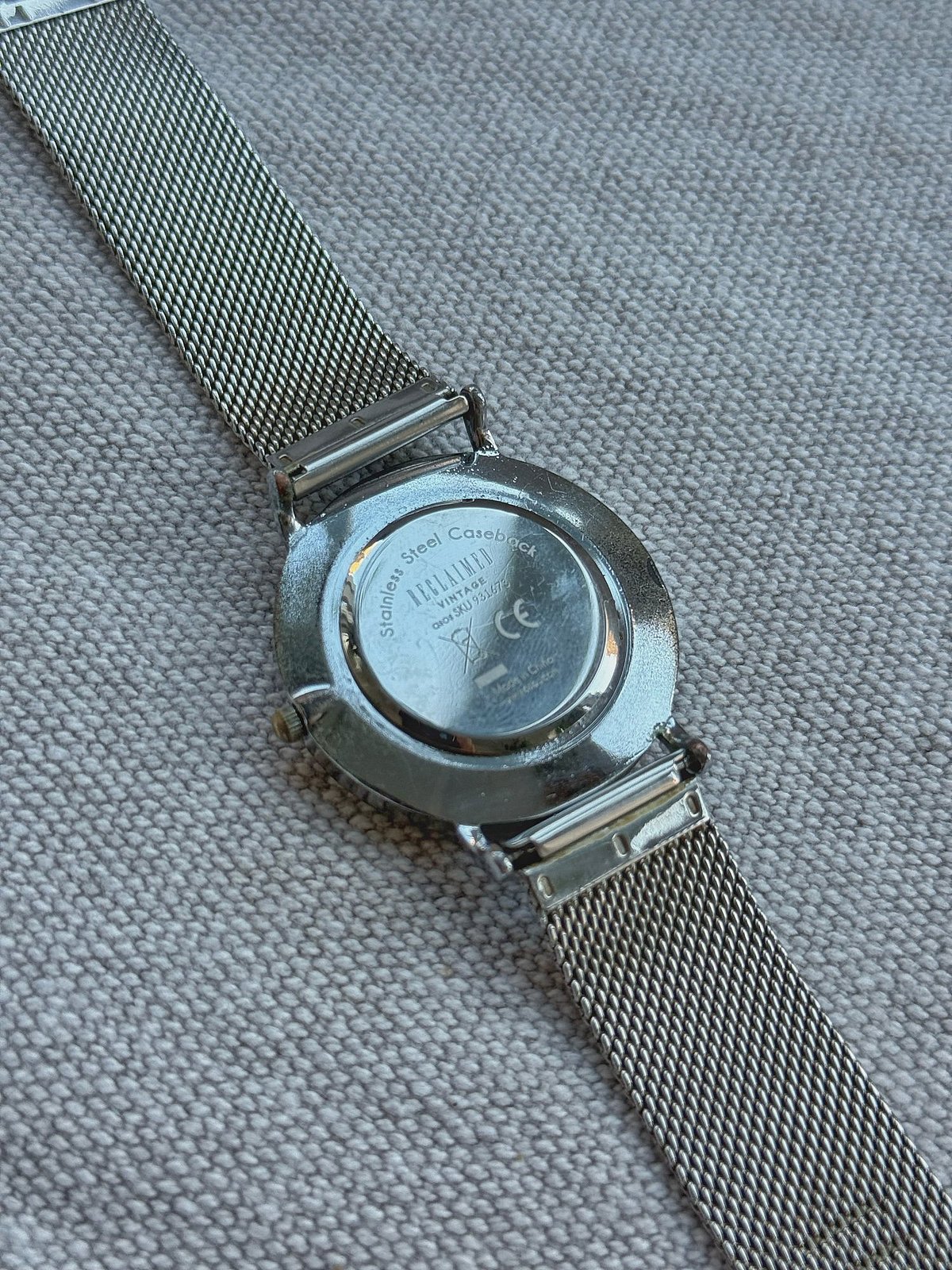 Reclaimed Vintage Geometric Mesh Watch, photo 3
