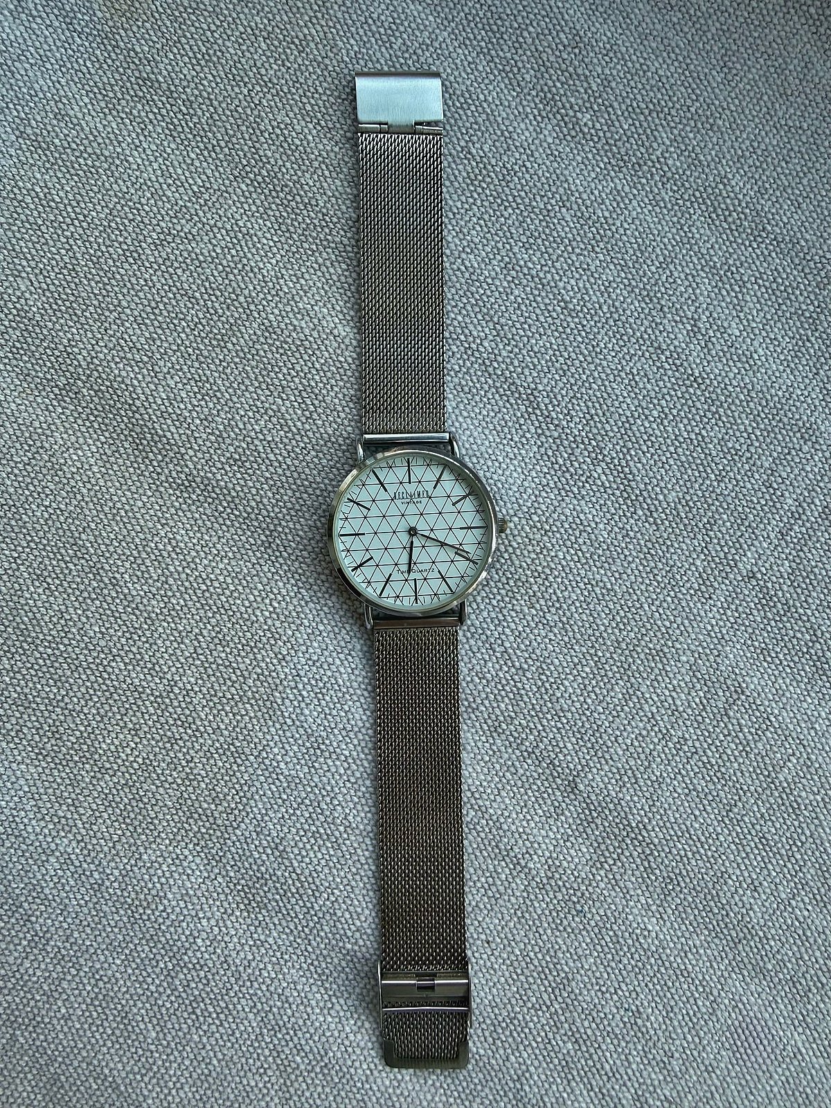 Reclaimed Vintage Geometric Mesh Watch, photo 2