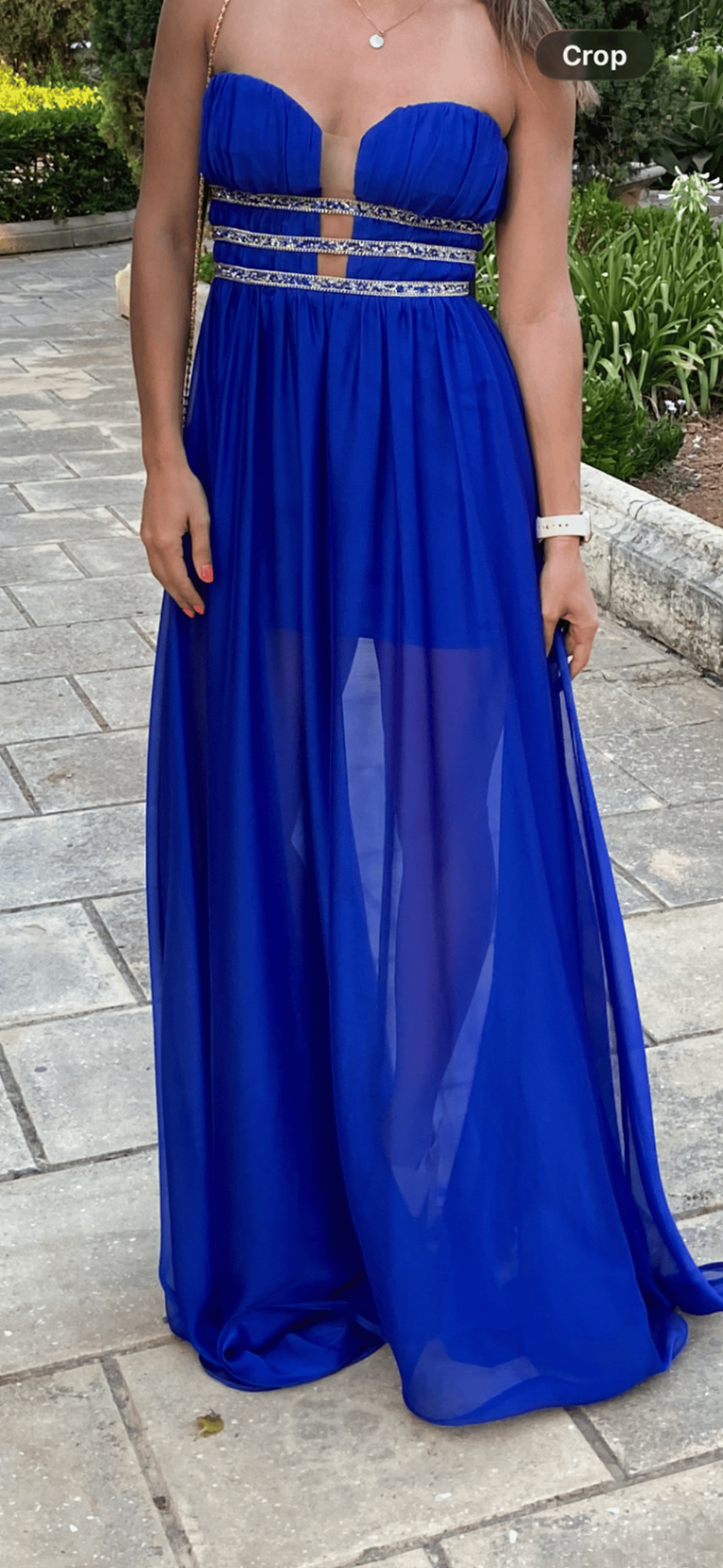 Royal Blue Embellished Maxi Dress, photo 2
