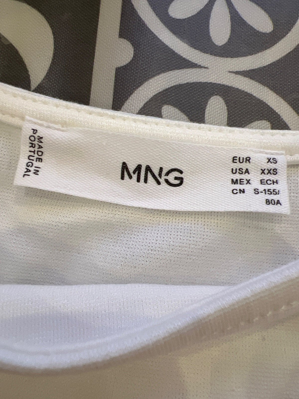 Mango Puff Sleeve White Top, photo 2