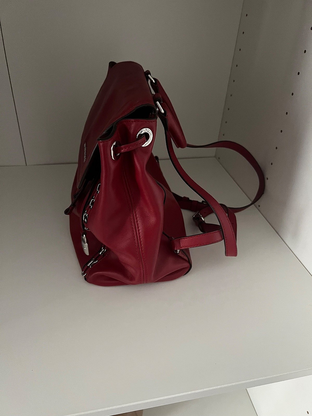 Michael Kors Red Leather Backpack, photo 2