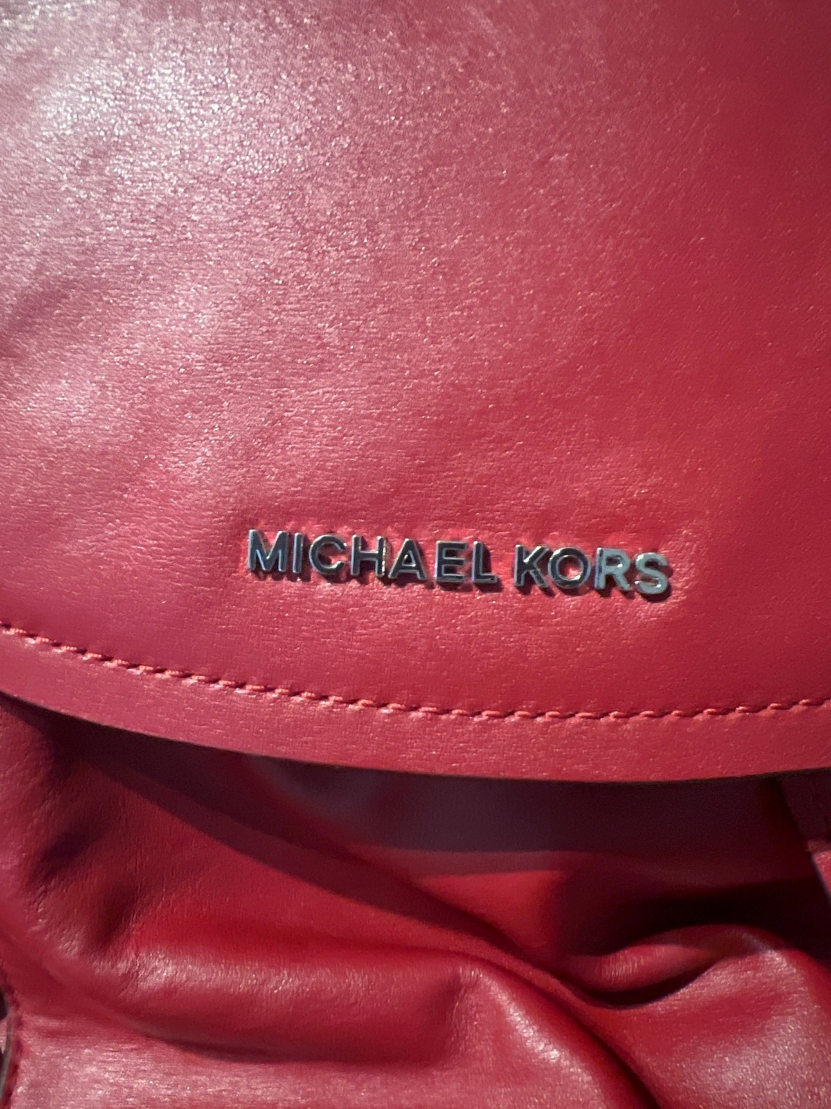 Michael Kors Red Leather Backpack, photo 5