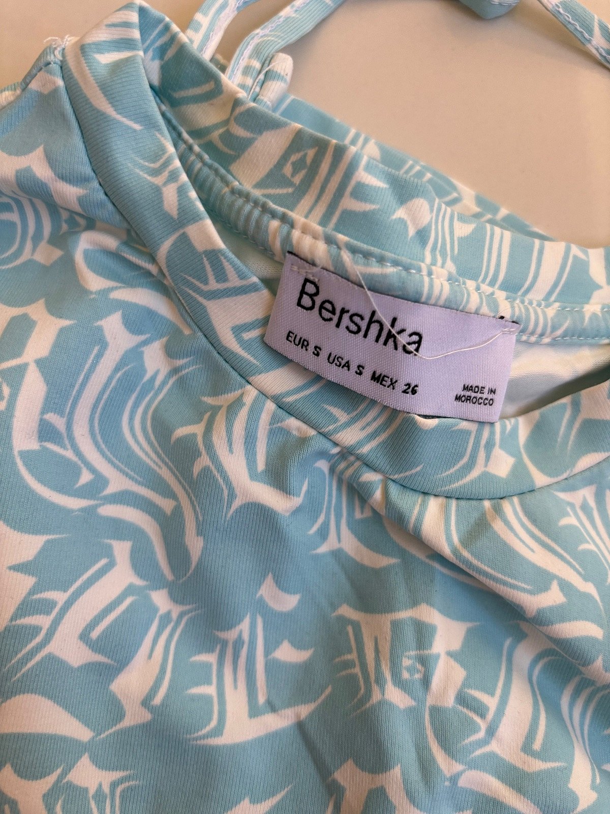 Bershka Graphic Crop Tie Top, photo 3