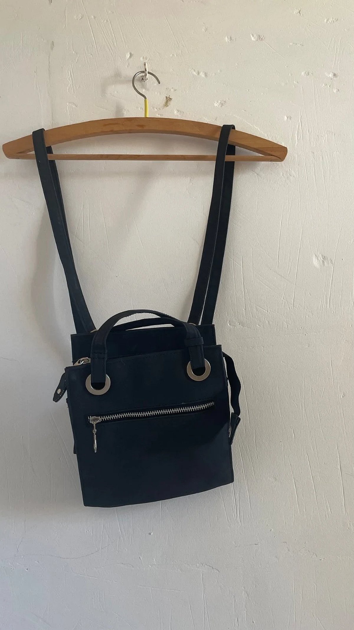 Black Adjustable Backpack/Purse, photo 3