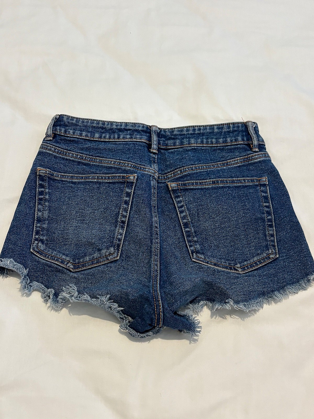 Zara Raw Hem Denim Shorts, photo 2