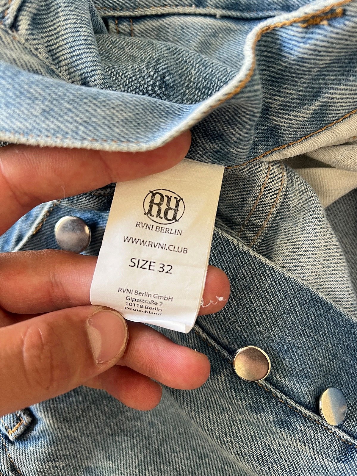 RAVANI Jeans – Straight Fit | Light Blue | Size 32 | Berlin Brand, photo 5
