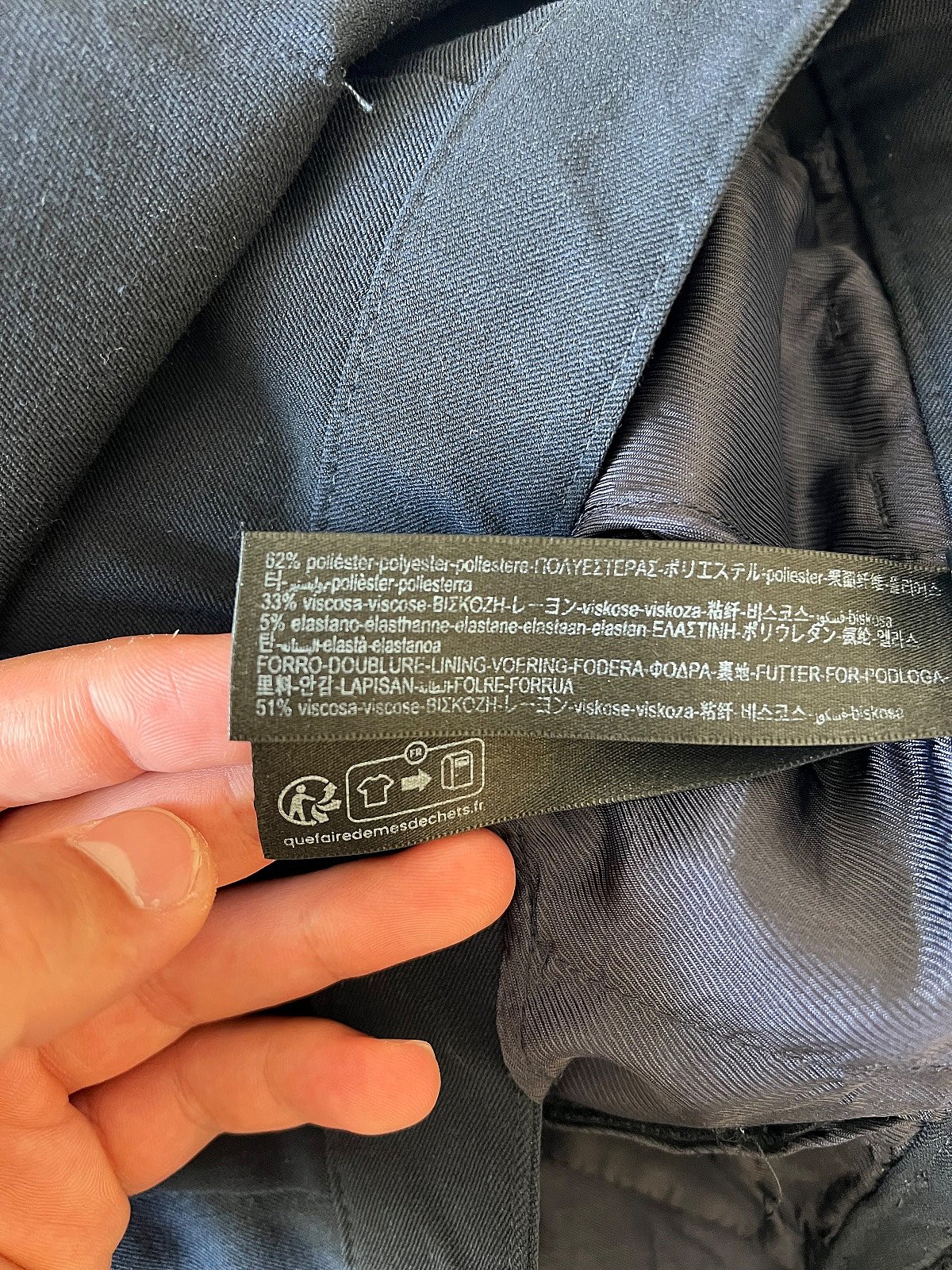 Massimo Dutti – Elegant Trousers | Navy | Size 36, photo 4