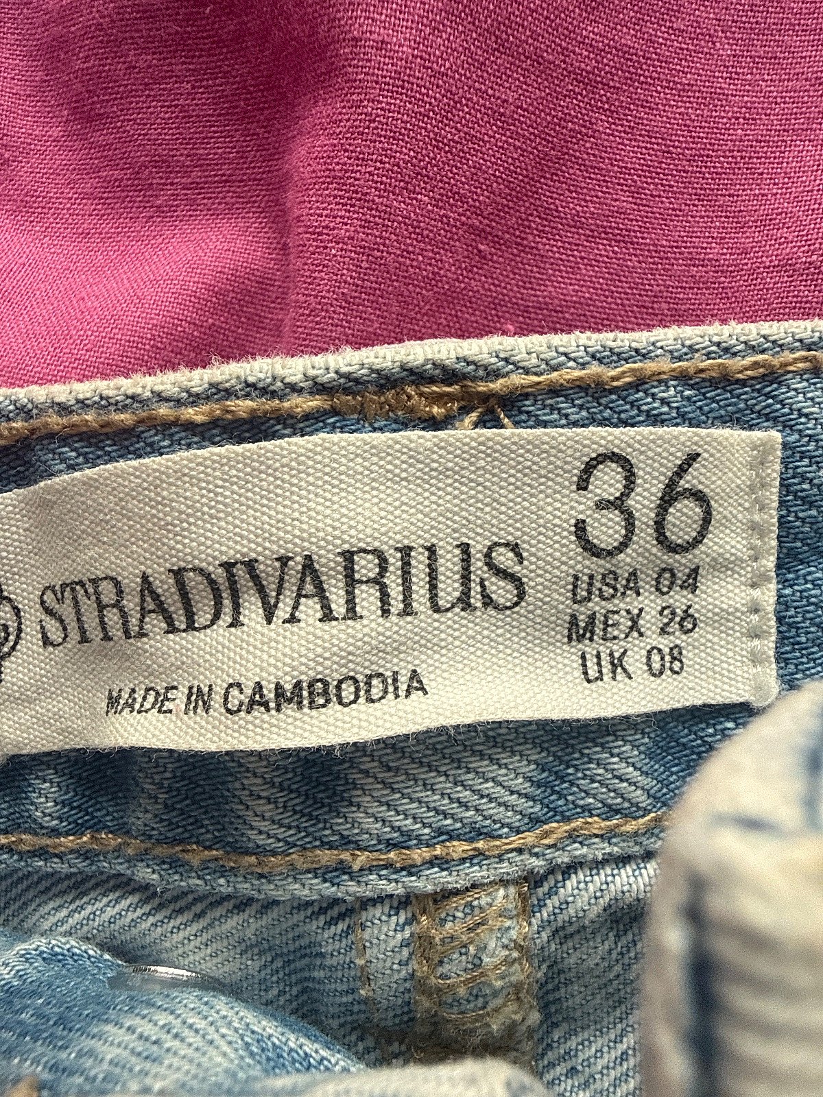 Saia de ganga azul-claro da Stradivarius, fotografia 2