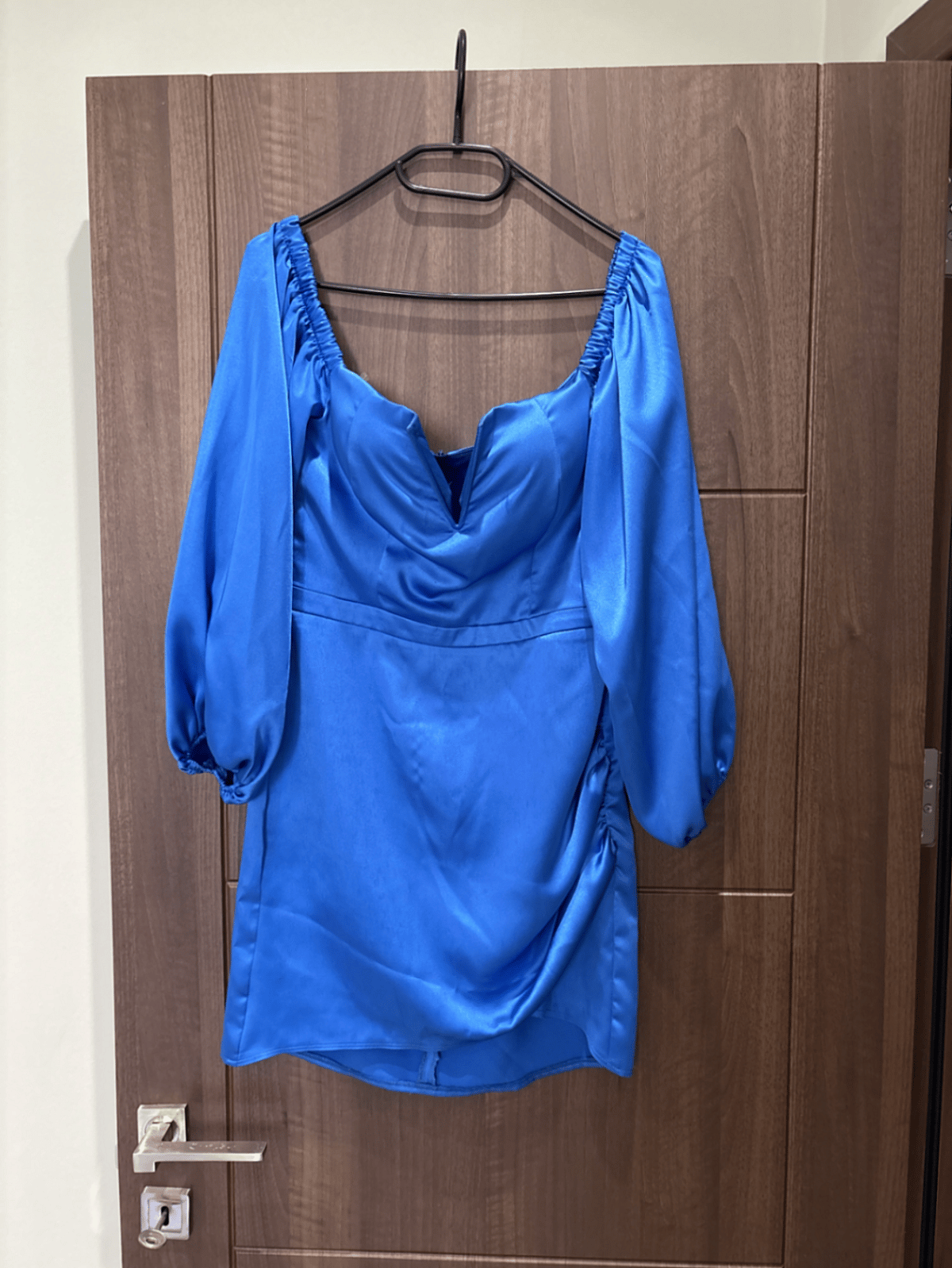 Blue Off-Shoulder Mini Dress, photo 2