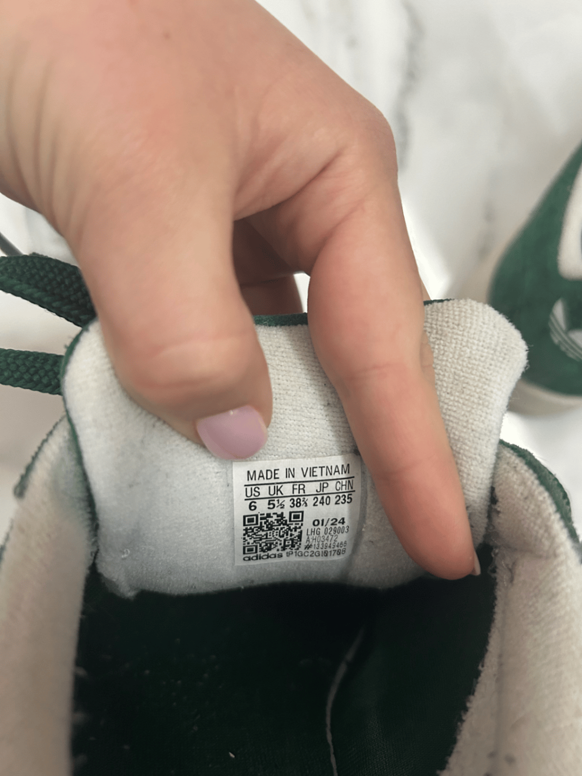 Adidas Campus Green Suede Trainers, photo 6