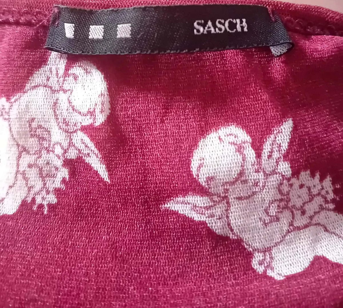 Red Cherub Print Sleeveless Top, photo 3