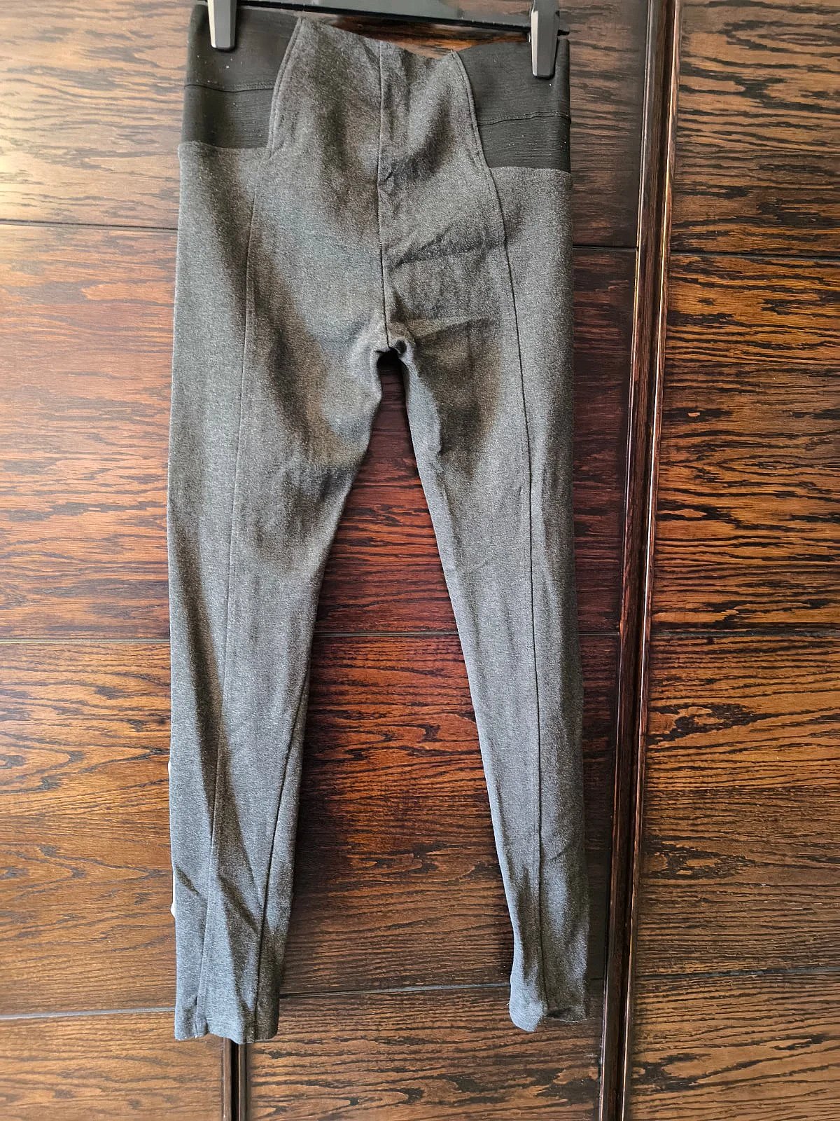 Zara basic grey stretch trousers, photo 2