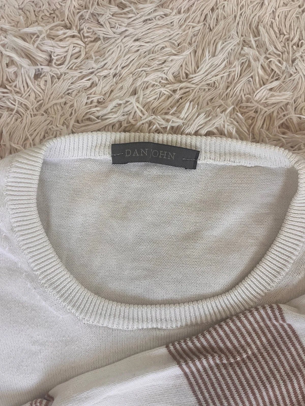 Dan John Striped Knit Top M - photo 3