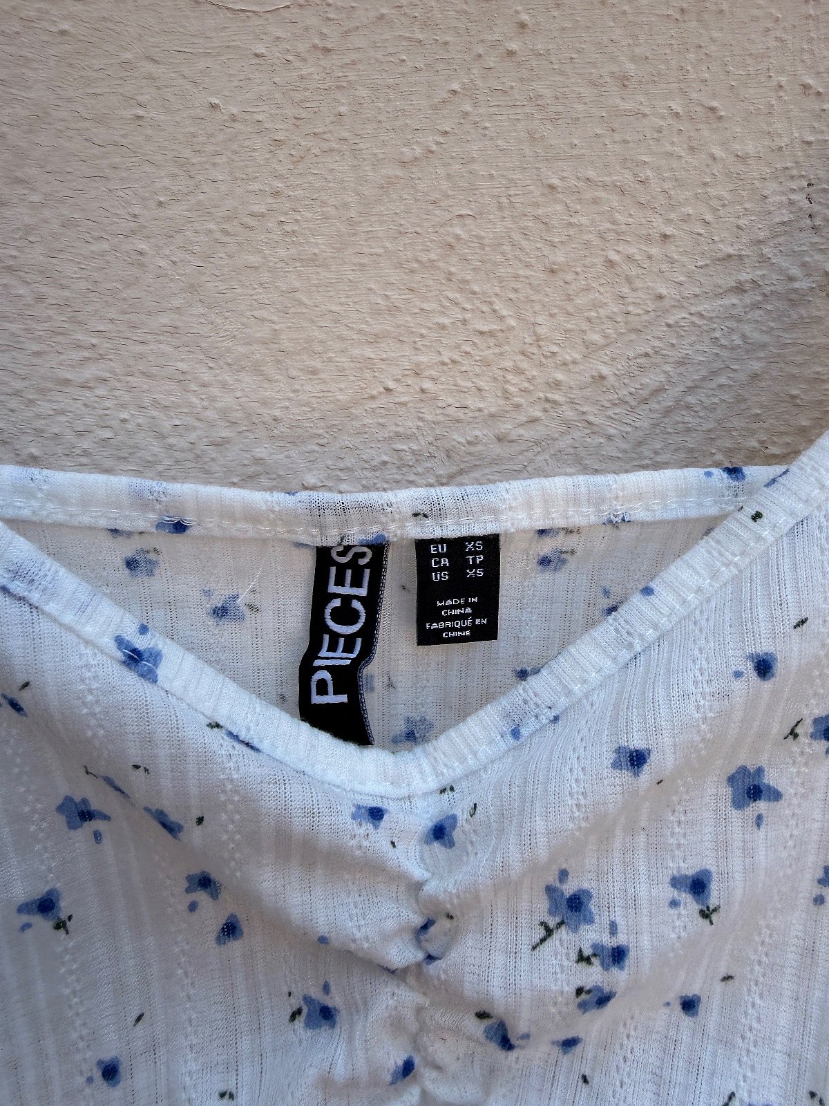 Pieces Floral Ruched Cami Top, photo 2