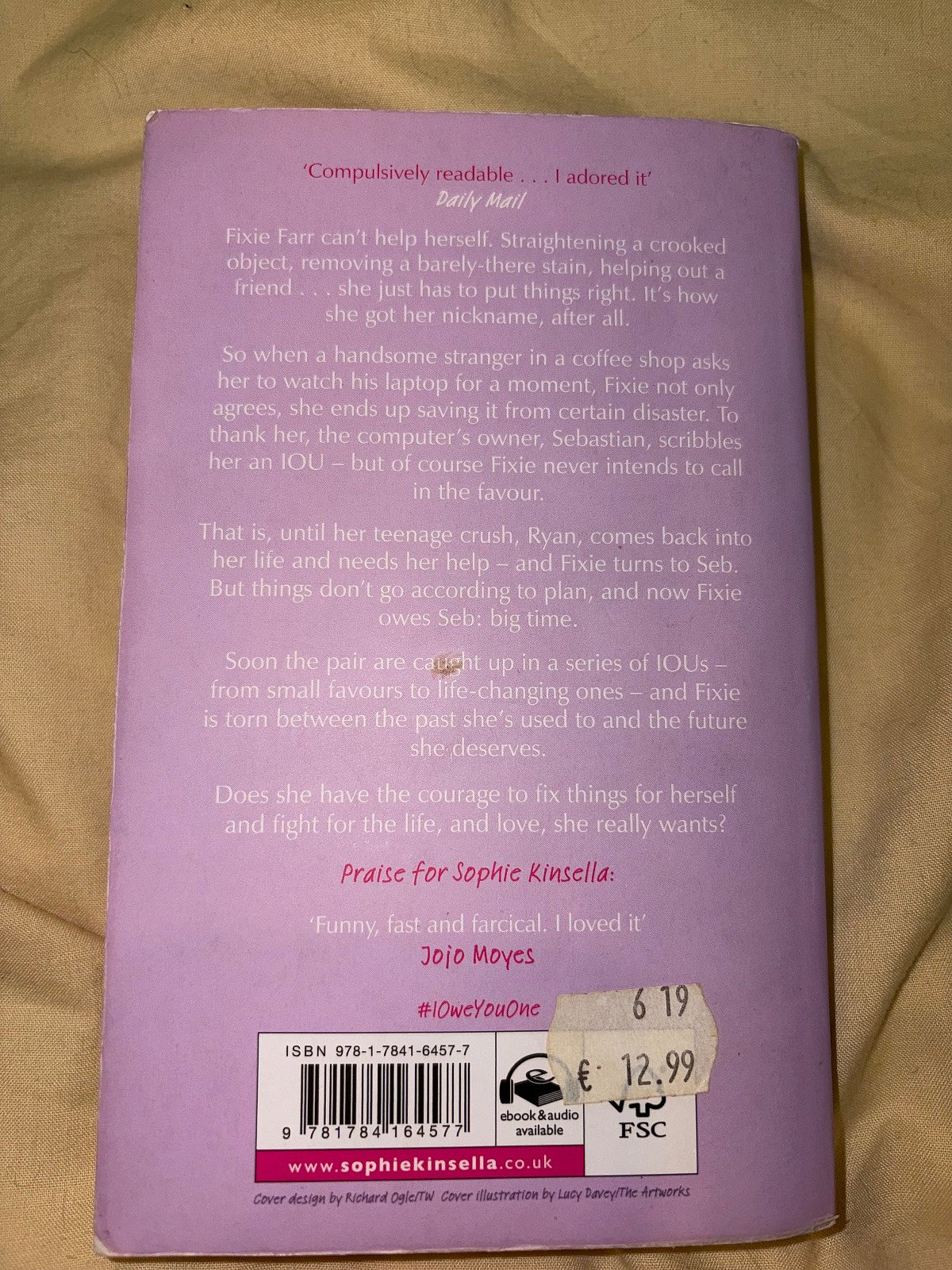 Libro "Te debo una" de Sophie Kinsella, foto 3