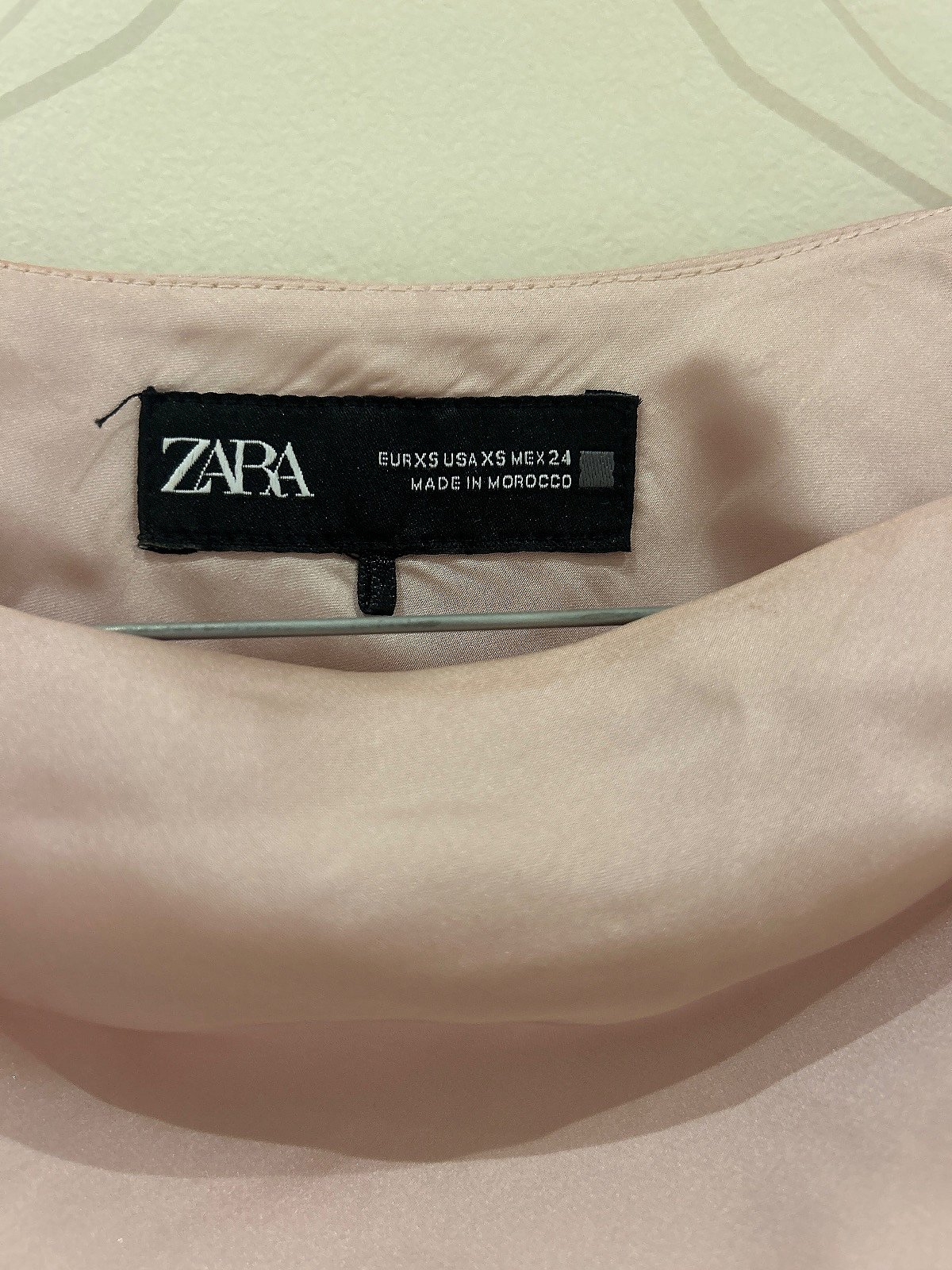 Zara Pink Satin Cowl Neck Top (XS), photo 4