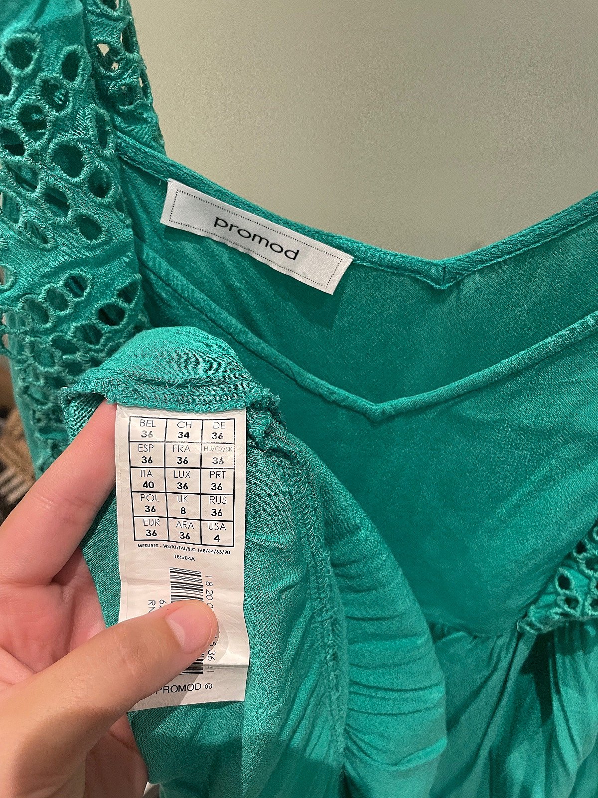 Green summer mini dress, photo 3