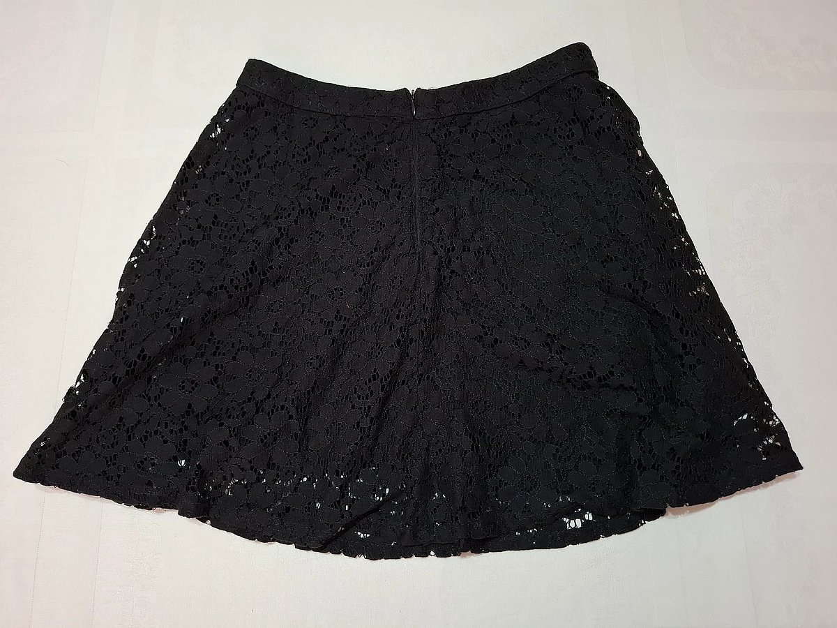 Promod Black Lace A-Line Mini Skirt, photo 3