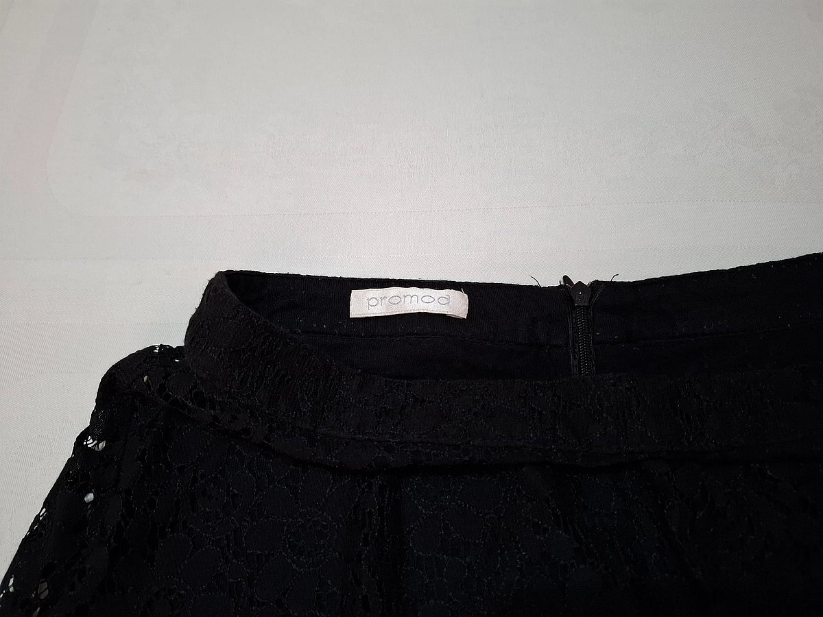 Promod Black Lace A-Line Mini Skirt, photo 2