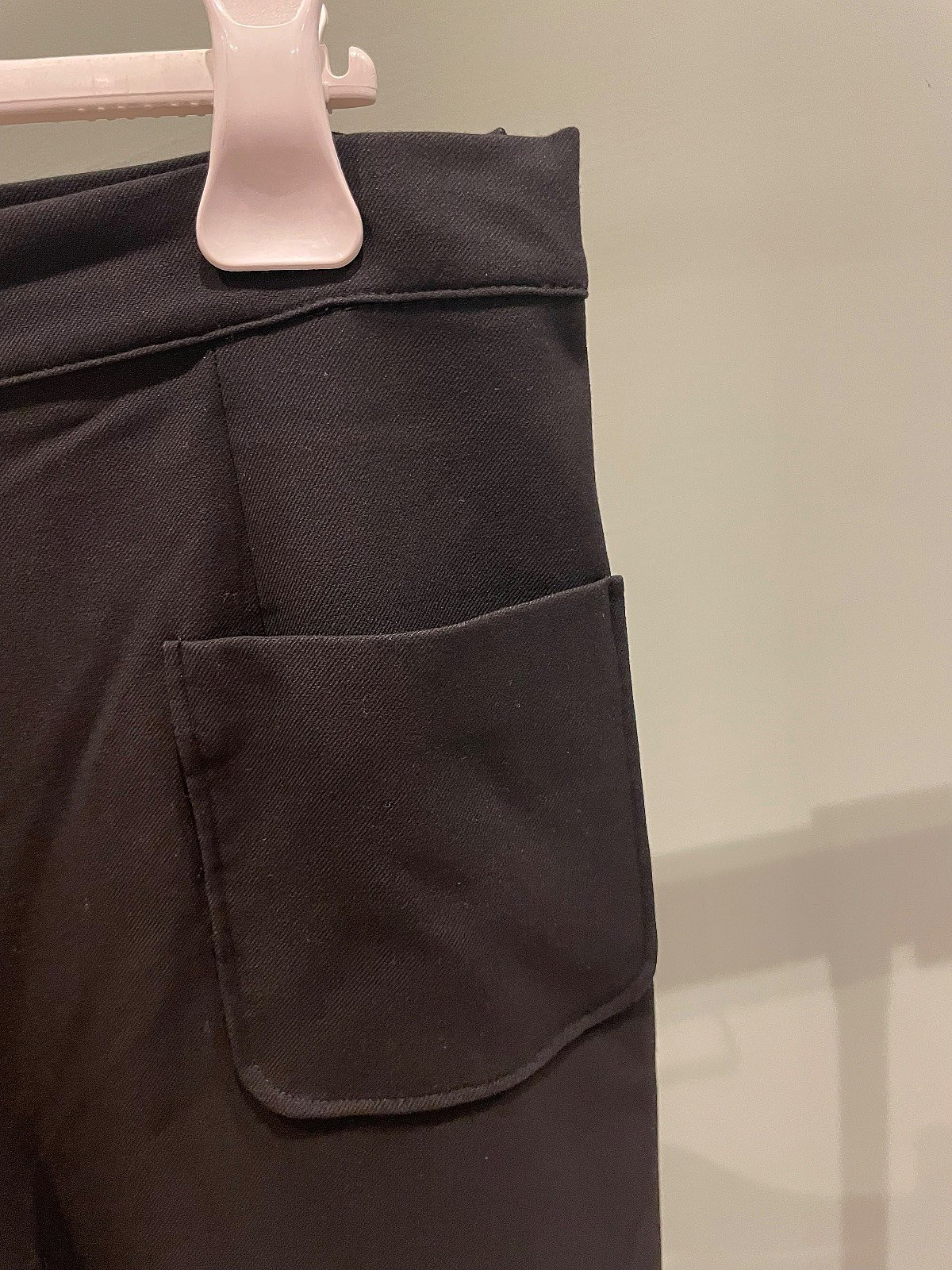 Black wide-leg tailored trousers, photo 4