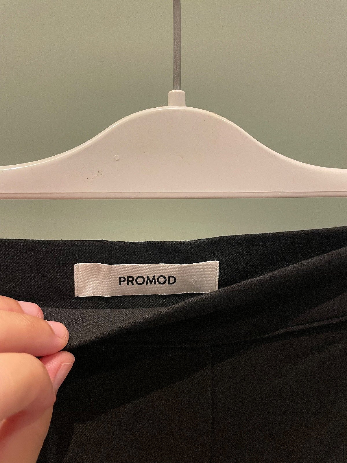 Black wide-leg tailored trousers, photo 6