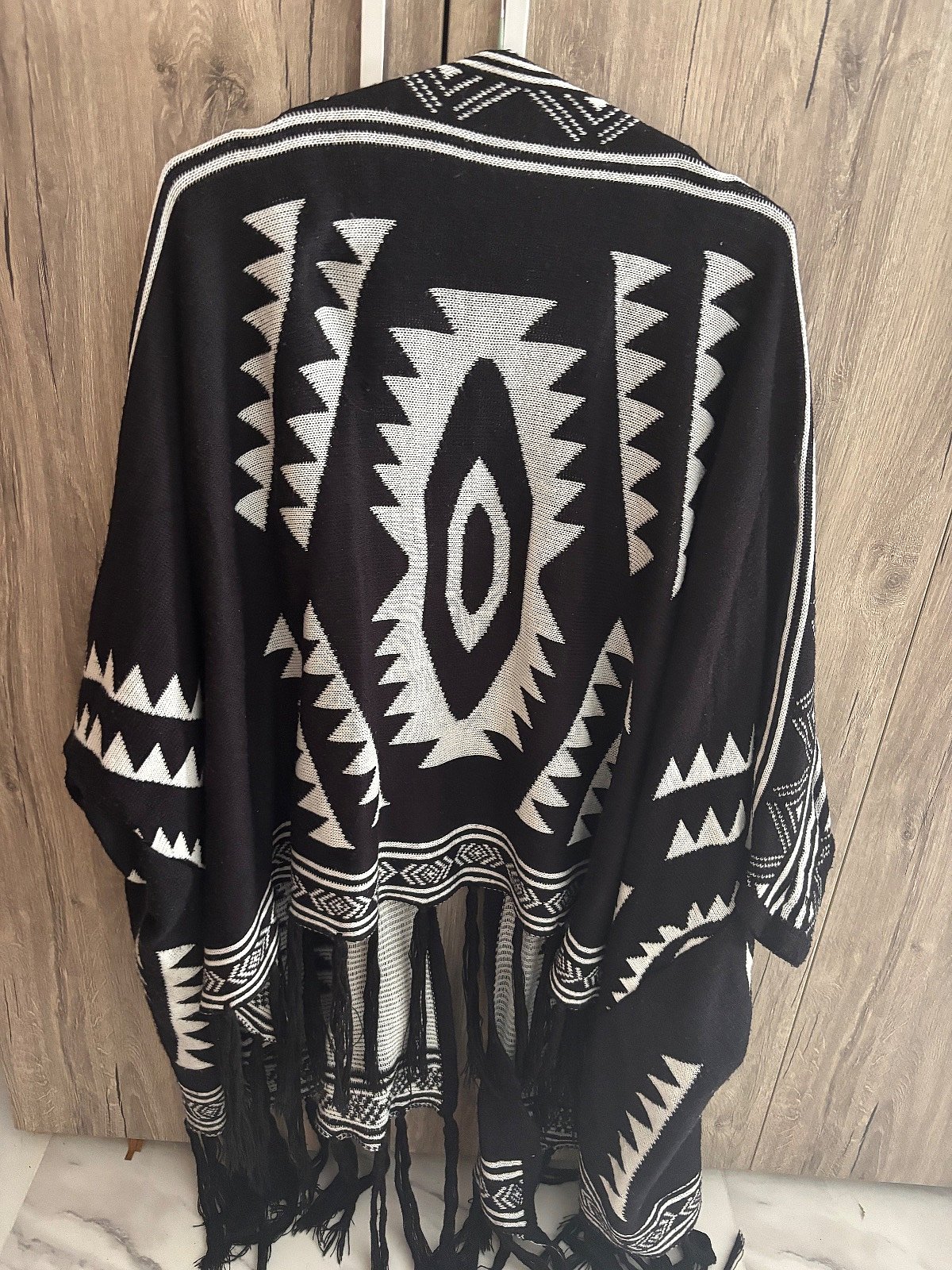 Aztec Pattern Open Knit Cardigan, photo 2