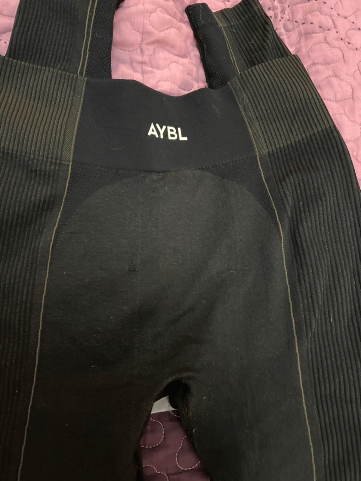 AYBL brown and black gym leggings, photo 2