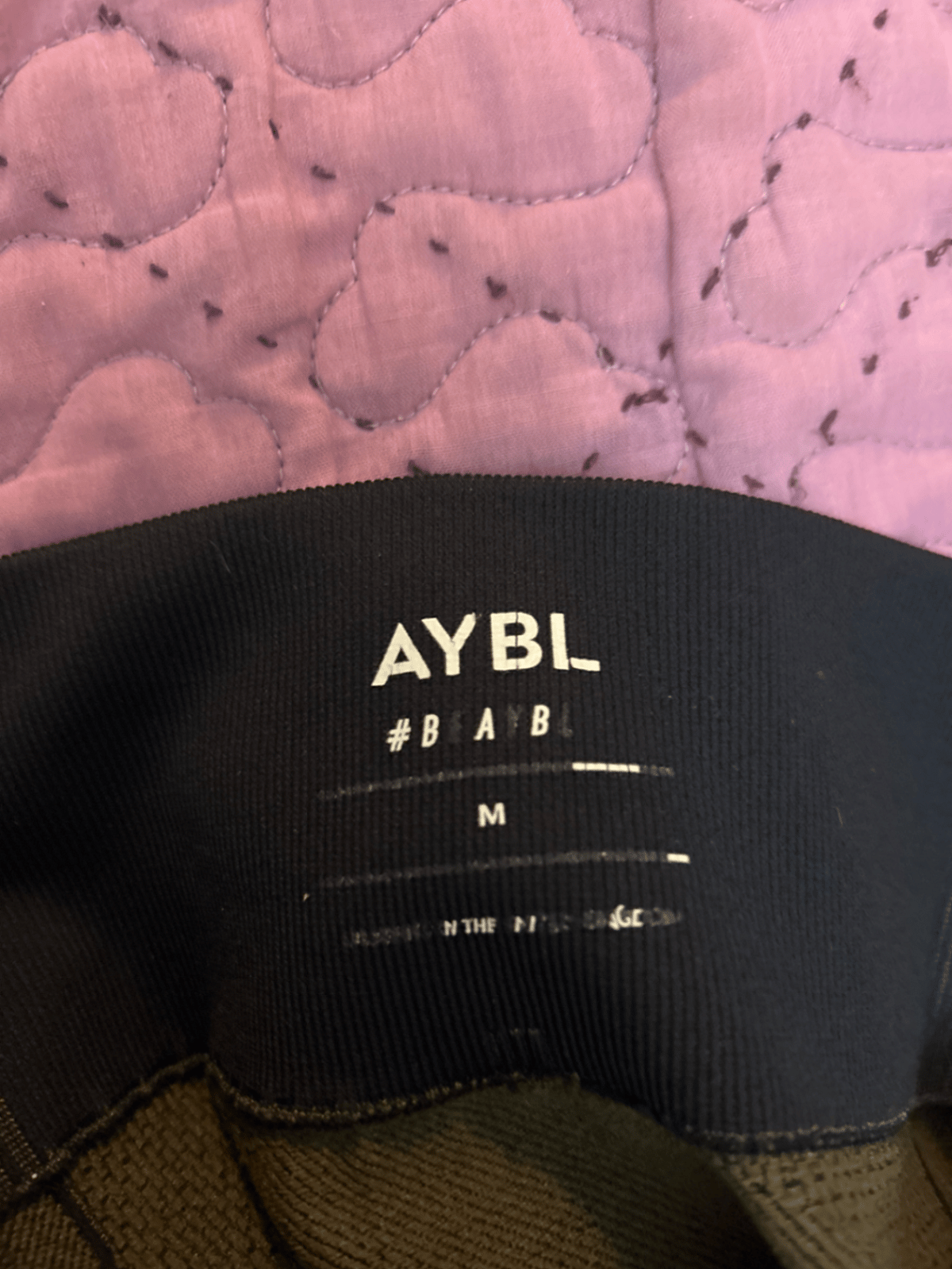 AYBL brown and black gym leggings, photo 3