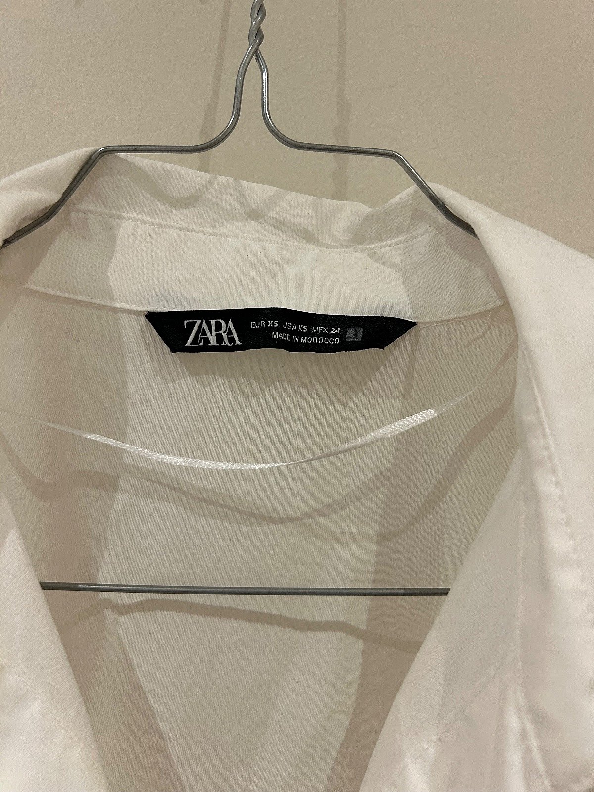 Zara Classic white cotton shirt, photo 4