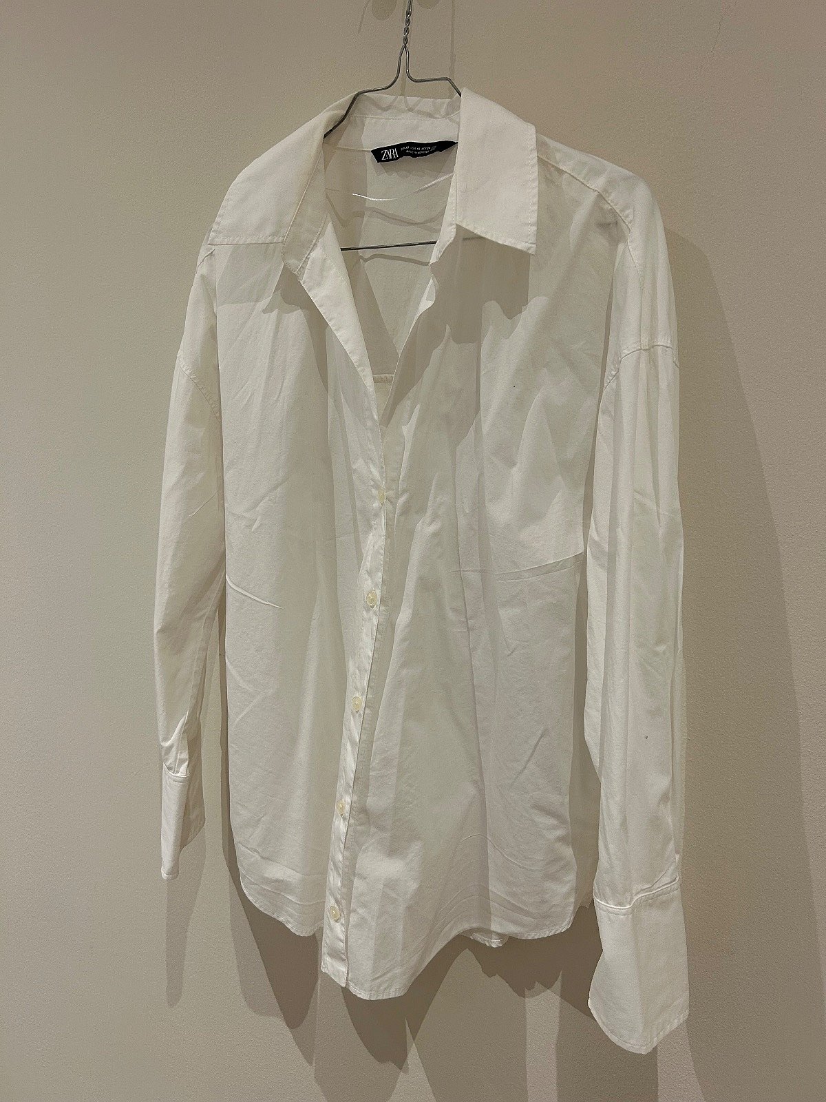 Zara Classic white cotton shirt, photo 3