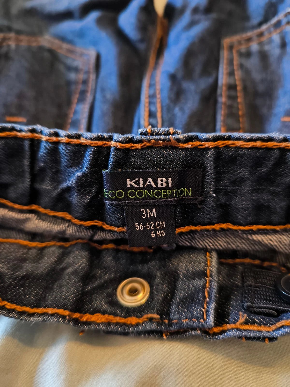 Baby blue denim trousers, photo 3