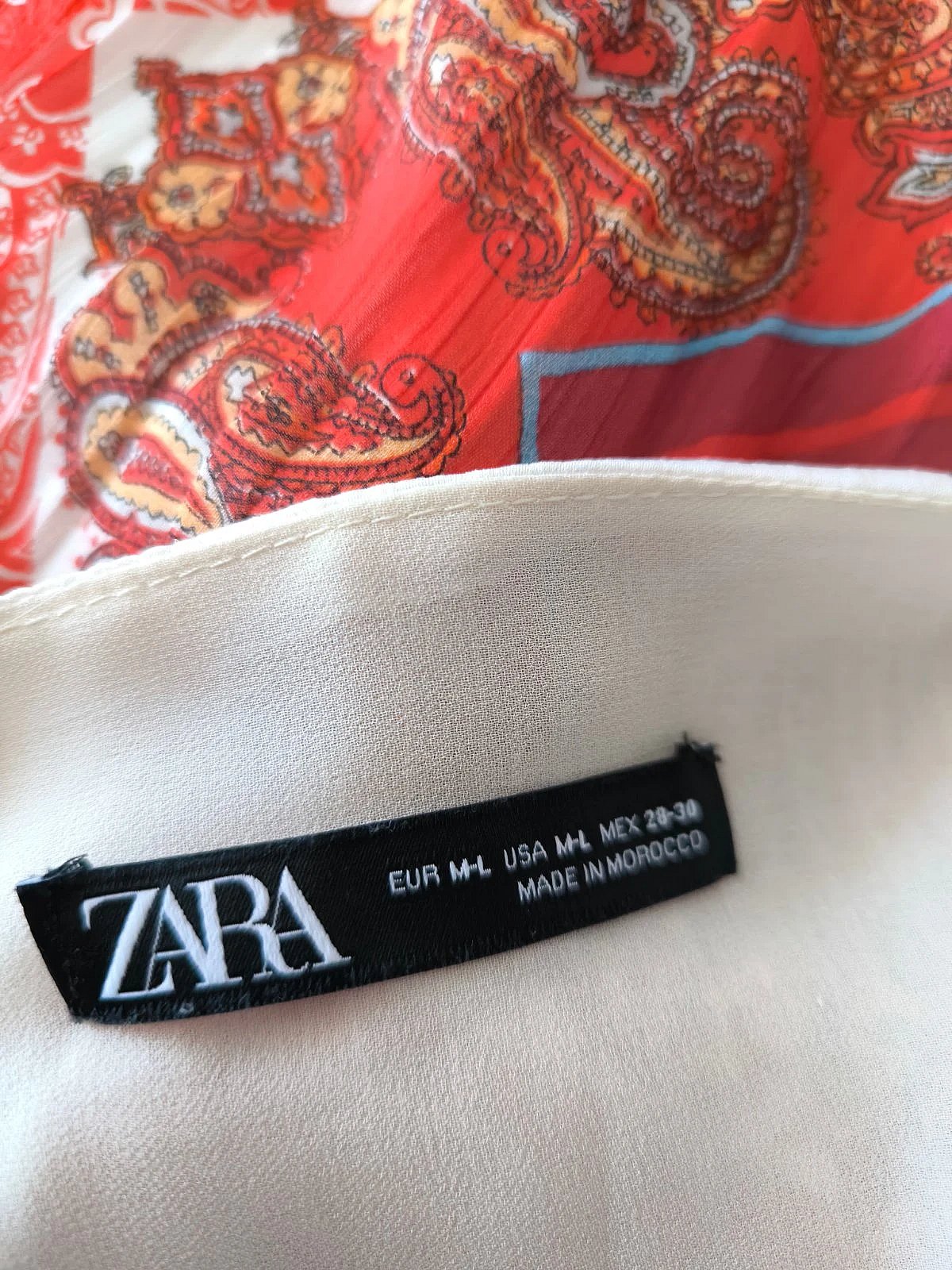 Zara patterned pleated maxi dress, photo 3