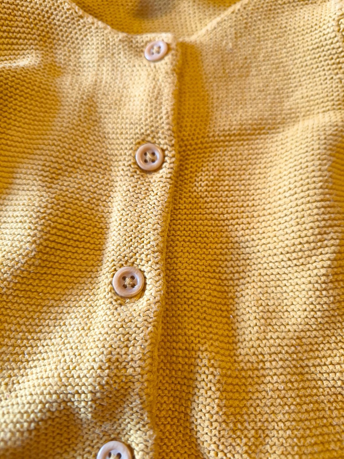 Cardigan giallo in maglia di H&M, foto 2