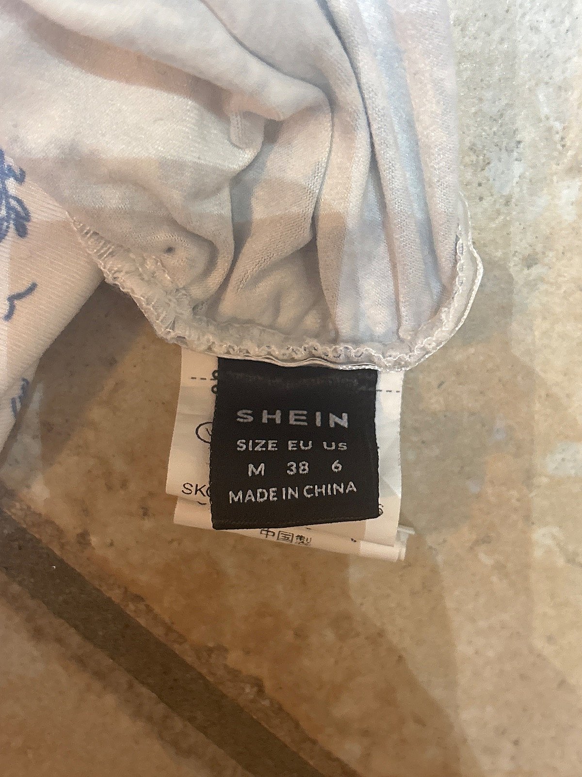 Shein Toile Print Lace Tube Top, photo 3