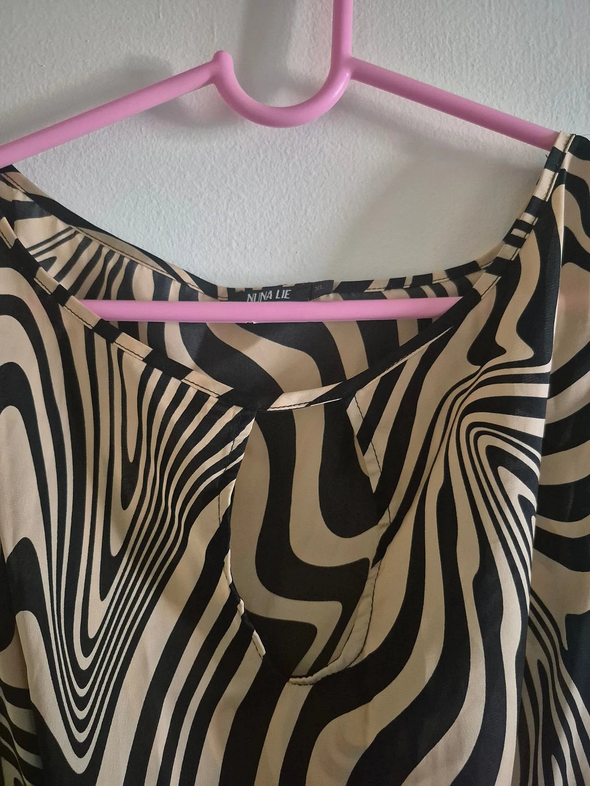 Vestido Nuna Lie con estampado de cebra, talla M, foto 4