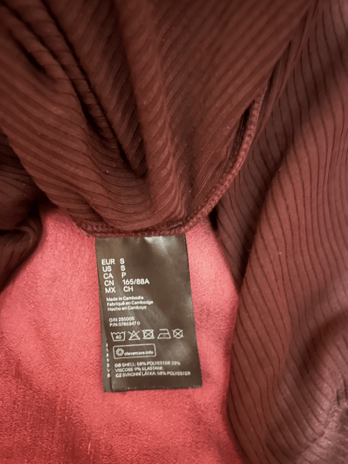 Burgundy Ribbed High Neck Dress - photo 2