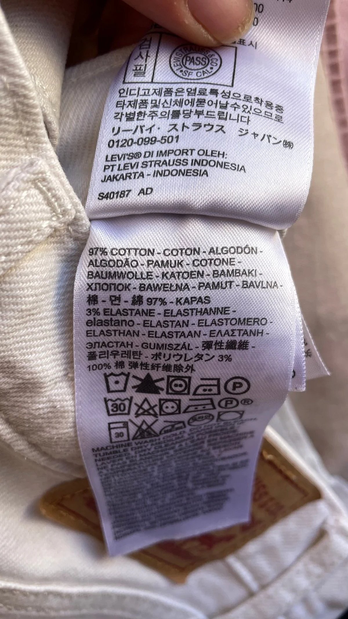 Off-white Levi Cropped Wide-Legged Jeans, photo 4