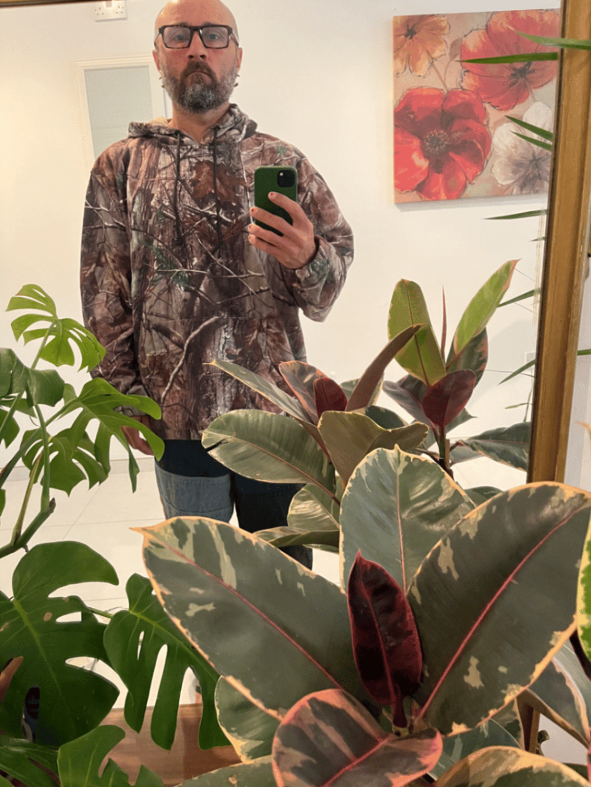 Sudadera con capucha de felpa con estampado de camuflaje de RedHead, foto 7