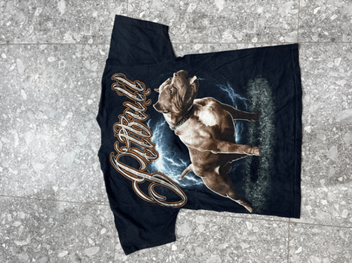 Graphic Pitbull print black t-shirt - photo 3