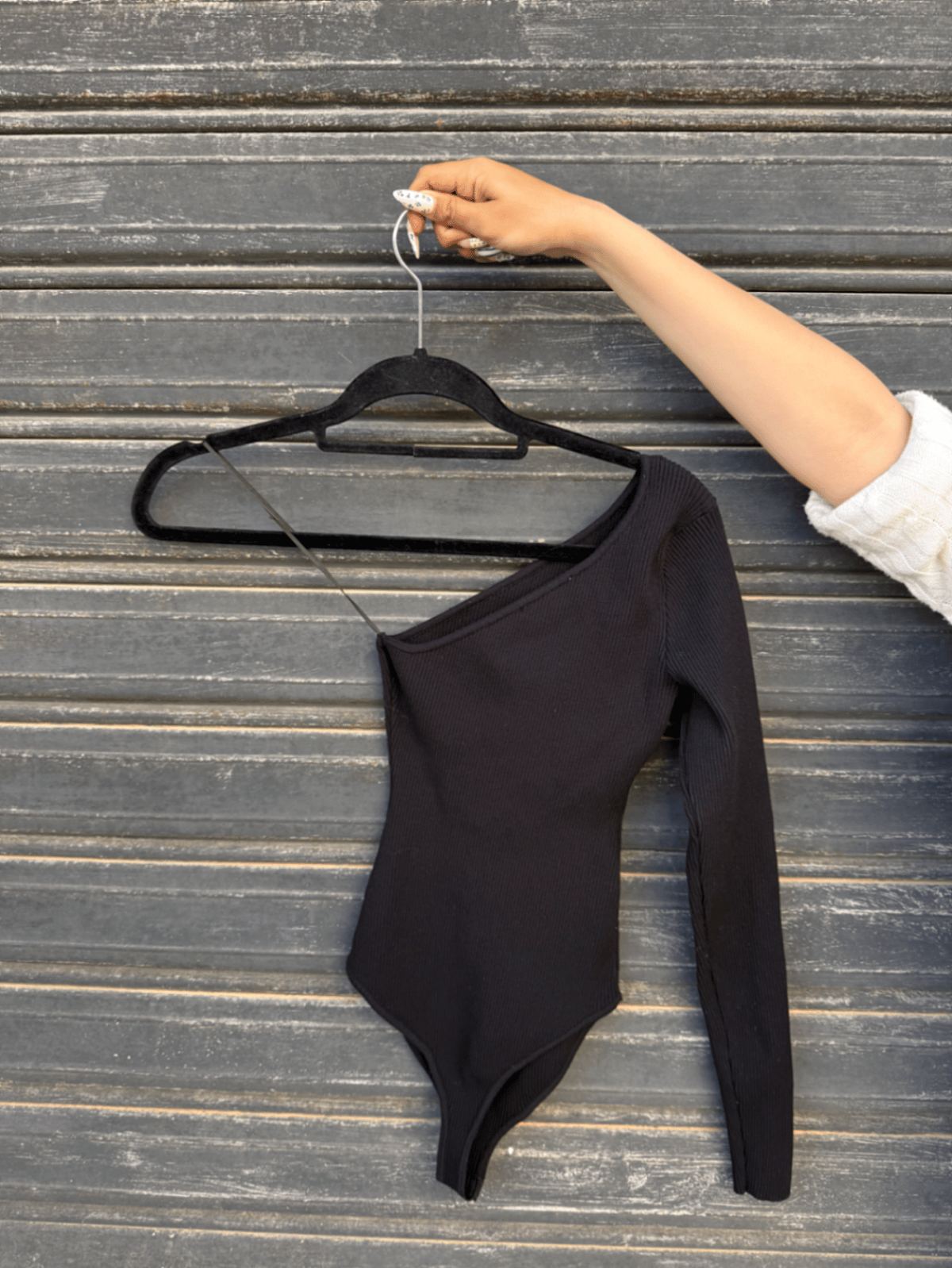 Bershka Black One-Shoulder Bodysuit - photo 2