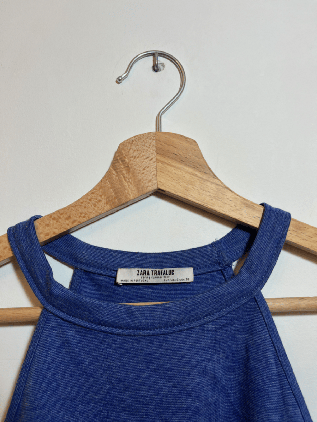 Zara Trafaluc Blue Halter Top - photo 2