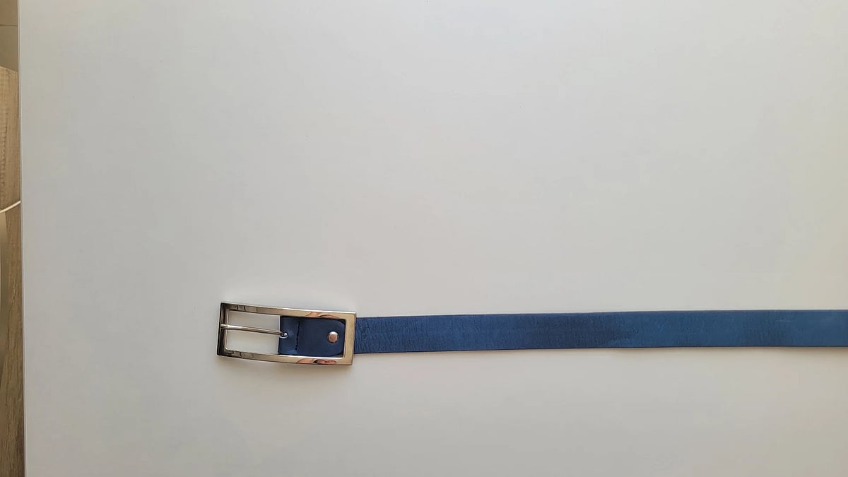 Cinturón de cuero azul efervescente, foto 3